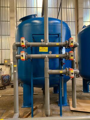 Quarz Sand Wasserbehandlung Zubehör, 0,05Mpa - 0,07MPA Druck Filtergehäuse aus Edelstahl