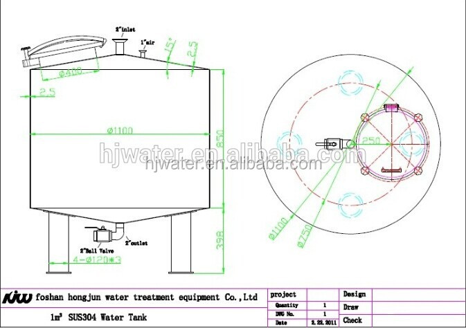 A23 Maßgeschneiderter Sandfilter Horizontales Epoxidhalzbehälter aus Kohlenstoffstahl mit pneumatischem Schmetterlingsventil oder elektrischem Schmetterling 4